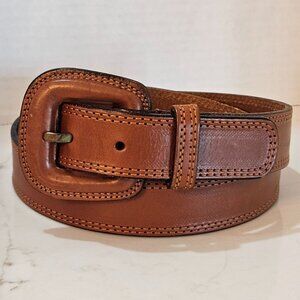 SportsCraft Womens Belt Large Made In Australia Cowhide Leather Brown Adjustable